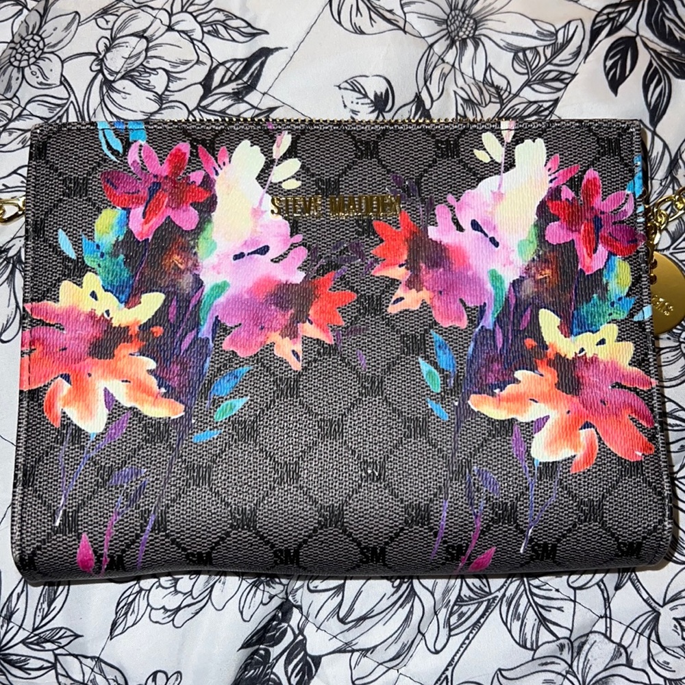 Steve Madden small floral crossbody purse